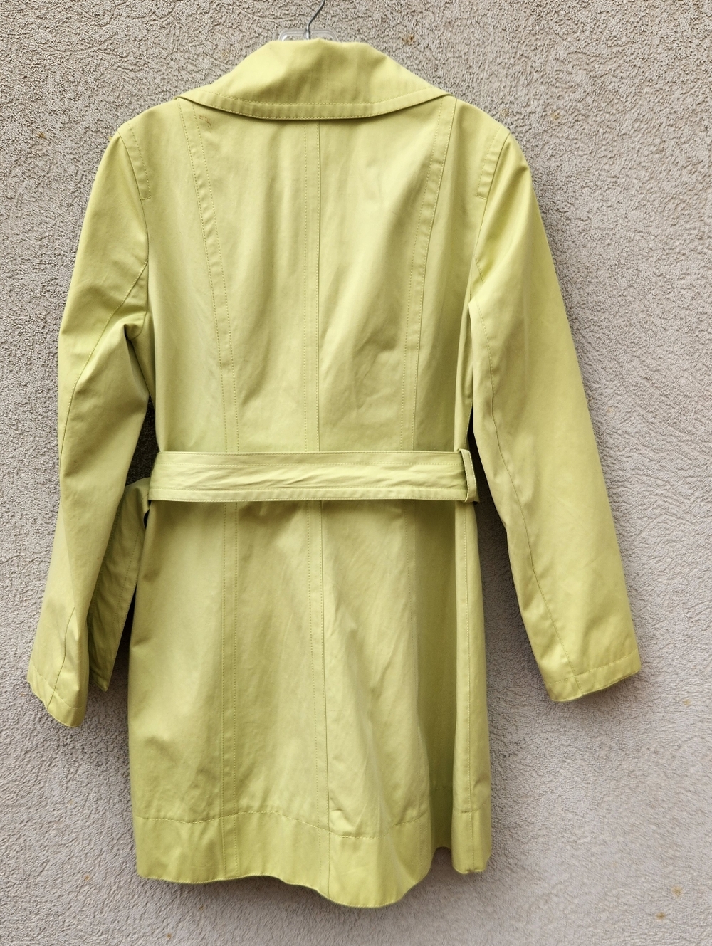 MICHAEL KORS Women's Raincoat Extra Small Green Spring Jacket Lined - Picture 4 of 7